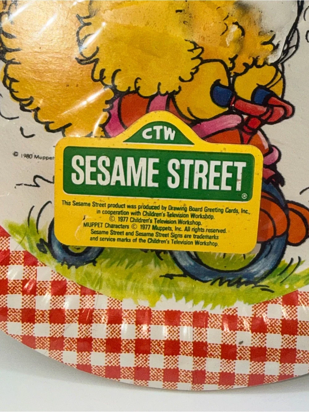 Vintage Sesame Street Party Plates